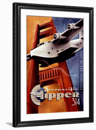 Clipper 314-Michael L^ Kungl-Framed Art Print