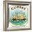 Clipper Brand Cigar Box Label, Nautical-Lantern Press-Framed Art Print