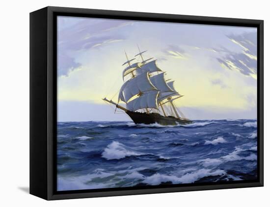 Clipper, Clear Dawn- 'Lak Loo', 2010-James Brereton-Framed Premier Image Canvas