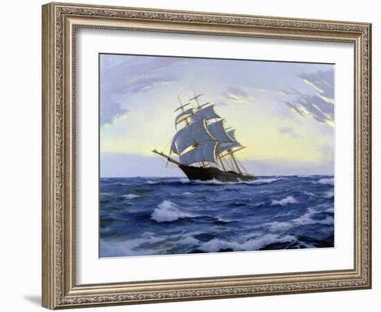 Clipper, Clear Dawn- 'Lak Loo', 2010-James Brereton-Framed Giclee Print