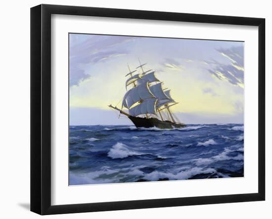 Clipper, Clear Dawn- 'Lak Loo', 2010-James Brereton-Framed Giclee Print