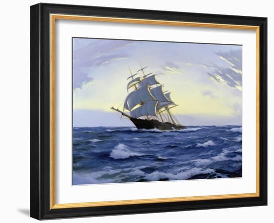 Clipper, Clear Dawn- 'Lak Loo', 2010-James Brereton-Framed Giclee Print