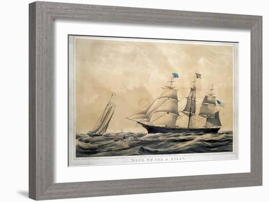 Clipper Ship 'Adelaide'-Currier & Ives-Framed Giclee Print