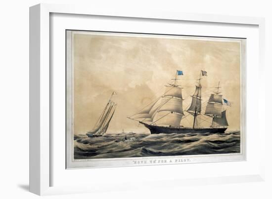 Clipper Ship 'Adelaide'-Currier & Ives-Framed Giclee Print