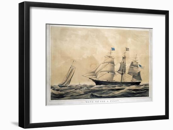 Clipper Ship 'Adelaide'-Currier & Ives-Framed Giclee Print