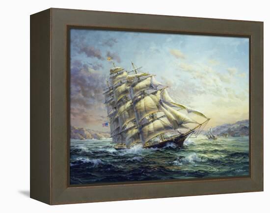 Clipper Ship Surprise-Nicky Boehme-Framed Premier Image Canvas