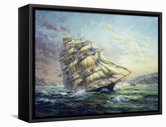 Clipper Ship Surprise-Nicky Boehme-Framed Premier Image Canvas