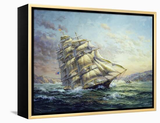 Clipper Ship Surprise-Nicky Boehme-Framed Premier Image Canvas