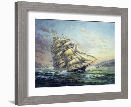 Clipper Ship Surprise-Nicky Boehme-Framed Giclee Print