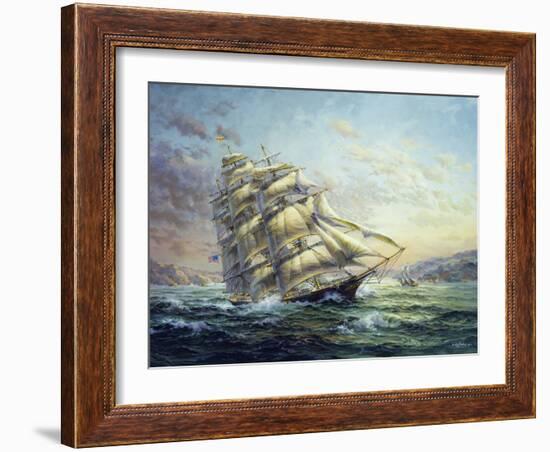 Clipper Ship Surprise-Nicky Boehme-Framed Giclee Print