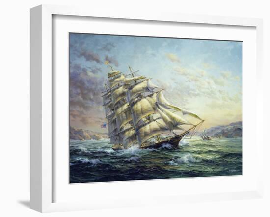 Clipper Ship Surprise-Nicky Boehme-Framed Giclee Print