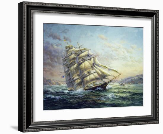 Clipper Ship Surprise-Nicky Boehme-Framed Giclee Print