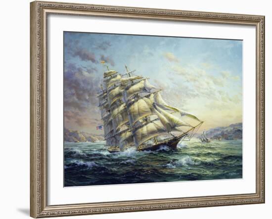 Clipper Ship Surprise-Nicky Boehme-Framed Giclee Print