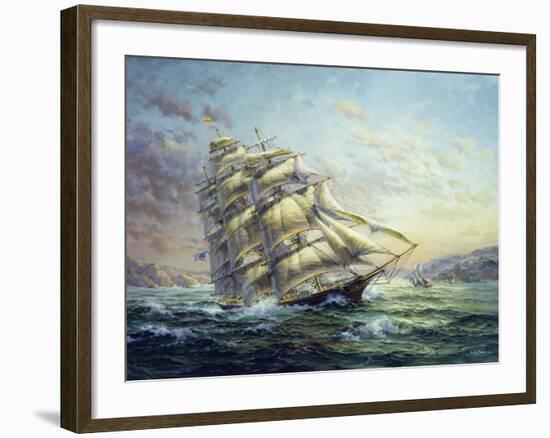 Clipper Ship Surprise-Nicky Boehme-Framed Giclee Print