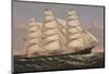 Clipper Ship “Three Brothers”, ca. 1875-Currier & Ives-Mounted Art Print