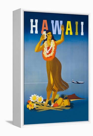 Clipper To Hawaii-John Atherton-Framed Stretched Canvas