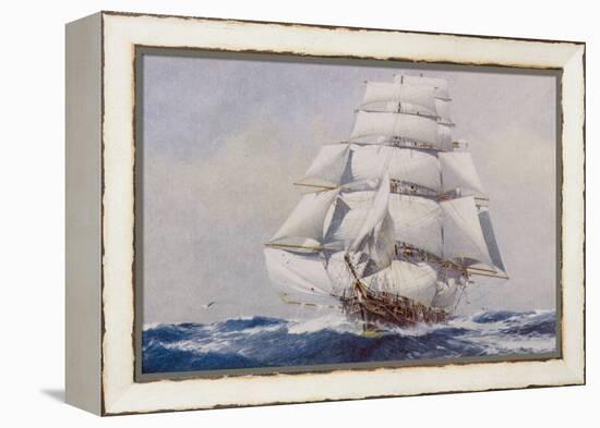 Clipper Under Full Sail-J^ Spurling-Framed Premier Image Canvas