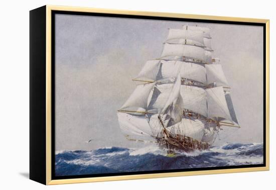 Clipper Under Full Sail-J^ Spurling-Framed Premier Image Canvas