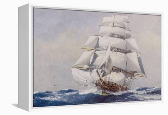 Clipper Under Full Sail-J^ Spurling-Framed Premier Image Canvas