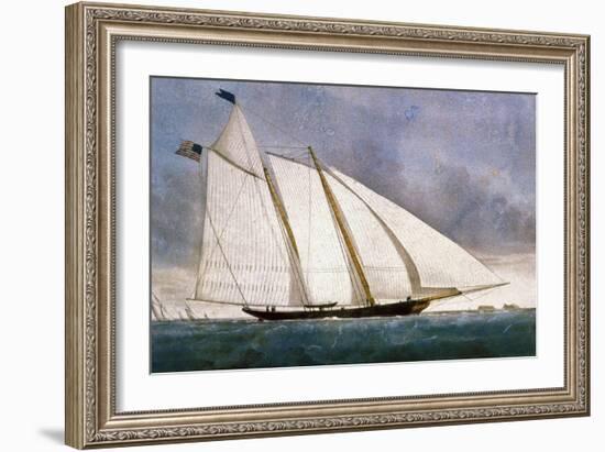 Clipper Yacht 'America'-Currier & Ives-Framed Giclee Print