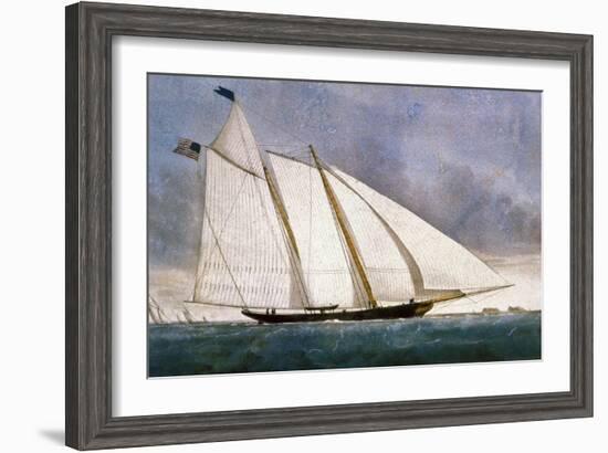 Clipper Yacht 'America'-Currier & Ives-Framed Giclee Print