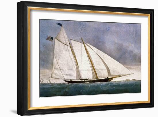 Clipper Yacht 'America'-Currier & Ives-Framed Giclee Print