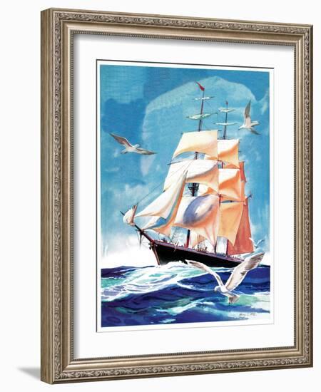 Clippership - Child Life-Henry Pitz-Framed Giclee Print