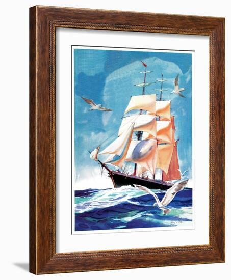 Clippership - Child Life-Henry Pitz-Framed Giclee Print