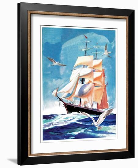 Clippership - Child Life-Henry Pitz-Framed Giclee Print