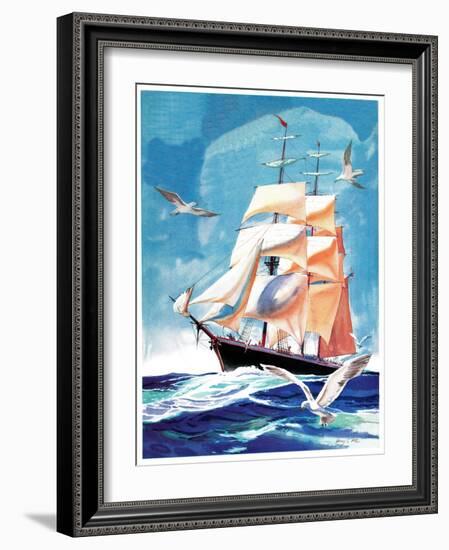 Clippership - Child Life-Henry Pitz-Framed Giclee Print