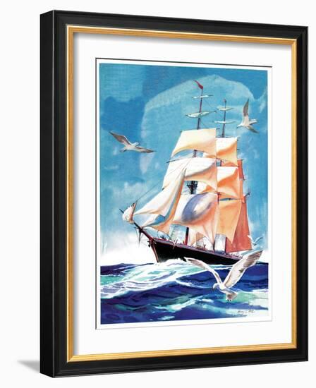 Clippership - Child Life-Henry Pitz-Framed Giclee Print