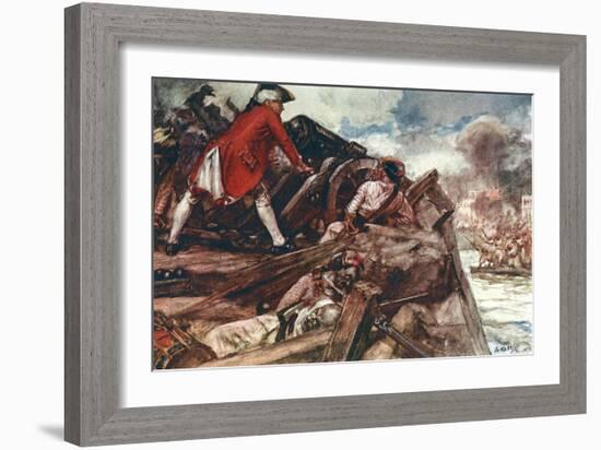 Clive Defends Arcot, 1751-A.d. Mccormick-Framed Art Print