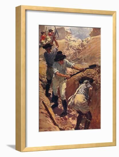 'Clive in the Trenches at Arcot', 1751 (c1912)-Unknown-Framed Giclee Print