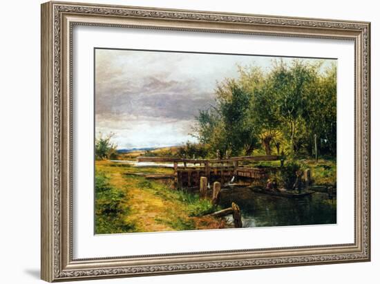 Clive Lock, on the Thames, 1873-Benjamin Williams Leader-Framed Giclee Print