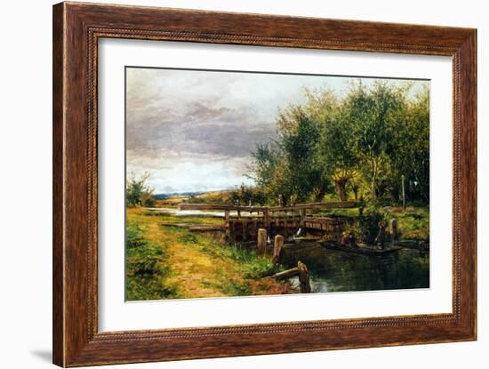 Clive Lock, on the Thames, 1873-Benjamin Williams Leader-Framed Giclee Print