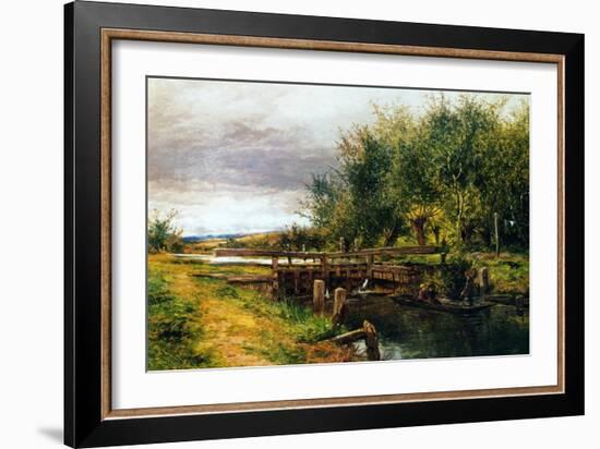 Clive Lock, on the Thames, 1873-Benjamin Williams Leader-Framed Giclee Print