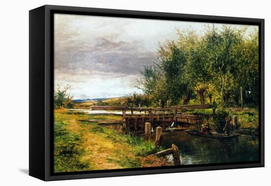 Clive Lock, on the Thames, 1873-Benjamin Williams Leader-Framed Premier Image Canvas