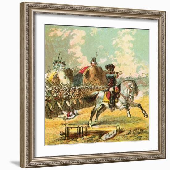 Clive's Victories in India-English-Framed Giclee Print