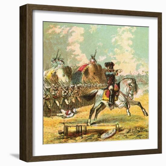 Clive's Victories in India-English-Framed Giclee Print