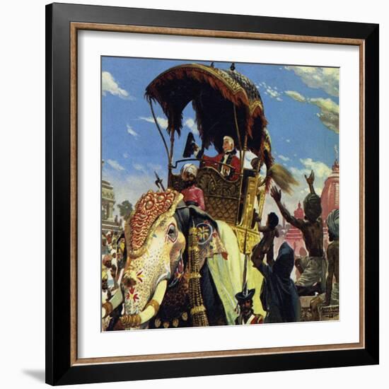 Clive Took Calcutta and Helped Put a New Ruler on the Throne of Bengal-Alberto Salinas-Framed Giclee Print