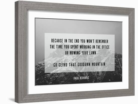 Clmb That Mountain-Kindred Sol Collective-Framed Art Print