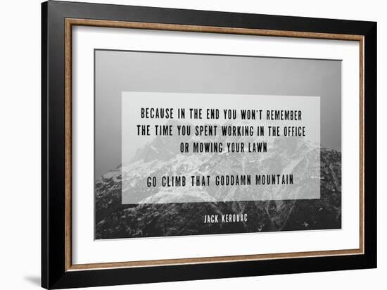 Clmb That Mountain-Kindred Sol Collective-Framed Art Print