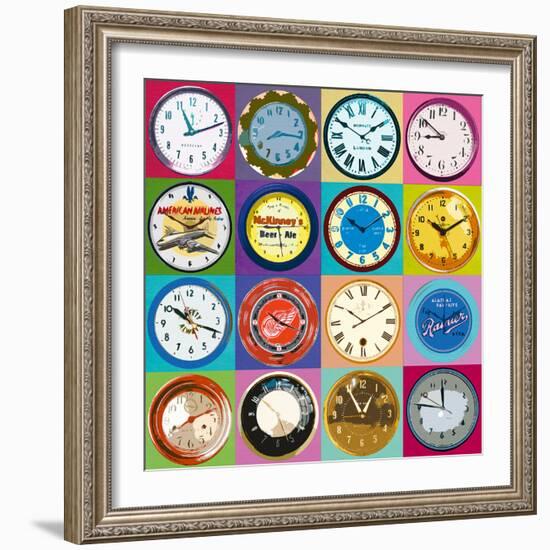 Clock Collection-Ben James-Framed Giclee Print