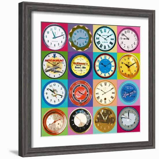 Clock Collection-Ben James-Framed Giclee Print