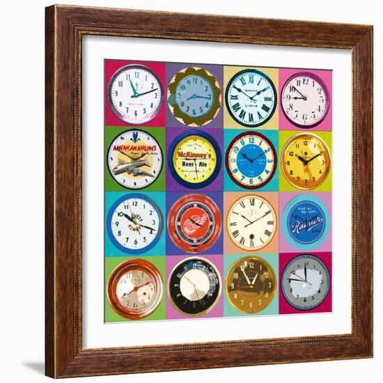 Clock Collection-Ben James-Framed Giclee Print