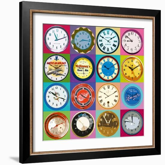 Clock Collection-Ben James-Framed Giclee Print