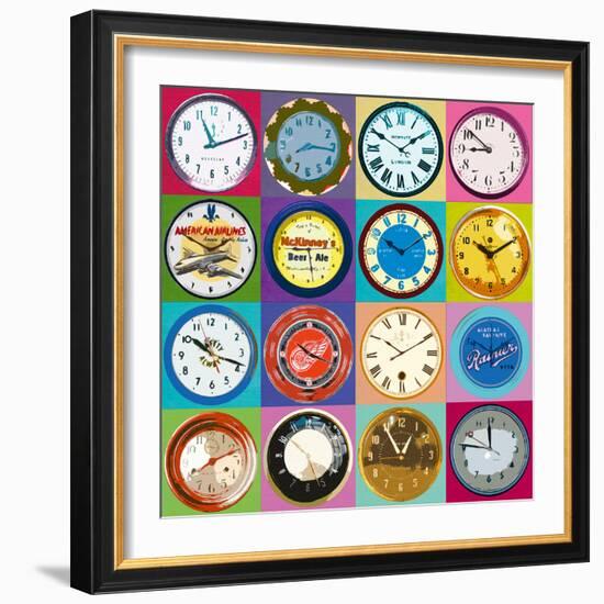 Clock Collection-Ben James-Framed Giclee Print