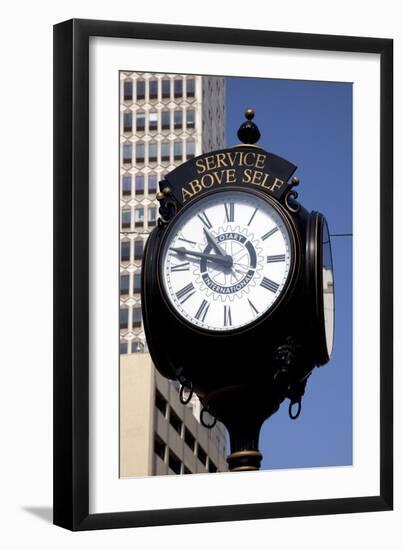 Clock, Downtown Rotary Club, Mobile, Alabama-Carol Highsmith-Framed Art Print