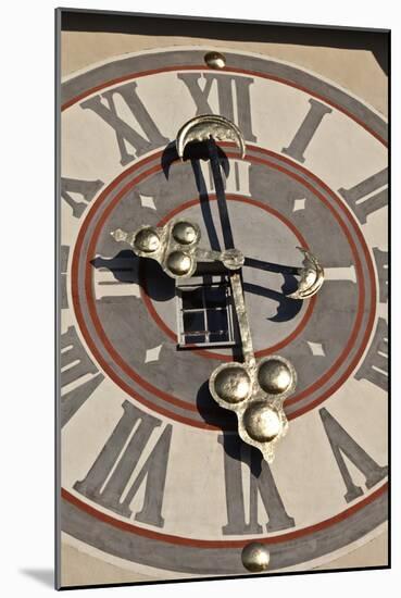 Clock Face of the Graz Schlossberg Clock Tower, Styria, Austria-Julian Castle-Mounted Photo