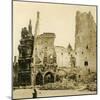 Clock Tower and Hôtel de Ville, Arras, northern France, c1914-c1918-Unknown-Mounted Photographic Print
